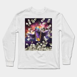 Bling Money Sloth Thug Long Sleeve T-Shirt